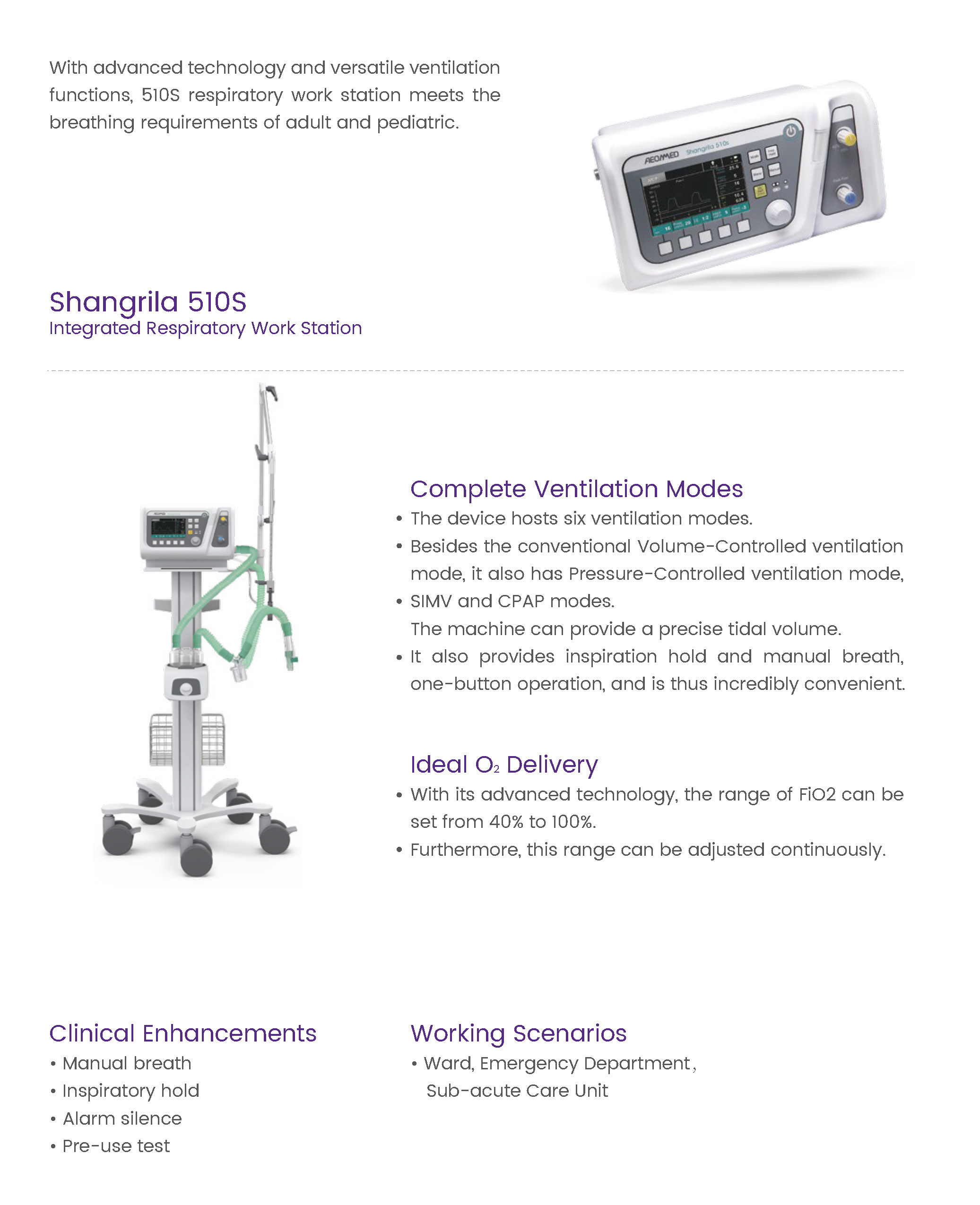 Integrated Respiratory Work Station for sale